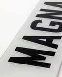 MAGNA PLATES STANDARD PRINTED NUMBER PLATE LICENSE PLATE CLOSE UP